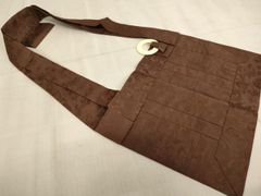 平和屋着物▽上質な紬 単衣 絣流水文 反端付き 正絹 逸品 DAAV5751az