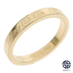 TIFFANY & CO. Tiffany ティファニー 750YG 18金イエローゴールド ノーツナロー ニューヨーク リング 指輪 約11号 ジュエリー アクセサリーブランド