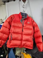 ザノースフェイス レッド ヌプシ ダウン 90 サイズ