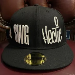 激レア 50個限定 非売品 NEW ERA × SWAGGER × HECTIC × XLARGE × BACK CHANNEL × T-19 6ブランド コラボレーションモデル 59FIFTY ベースボールキャップ ブラック 7-3/8 58.7cm