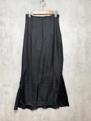 Louere ルエレ 定価6710円 ハイウエストヘリンボーンスリットマーメイド スカート sizeXL/黒 ■■レディース