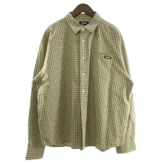 エクストララージ X-LARGE PLAID L/S SHIRT カジュアルシャツ 長袖 ボタンダウン チェック 緑 グリーン XL
