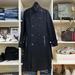 コムサ・イズム ブラック トレンチコート