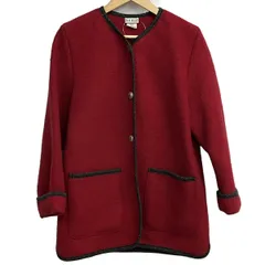 L.L.Bean(エルエルビーン) コート サイズS レディース美品  - レッド×ダークグレー 長袖/春/秋