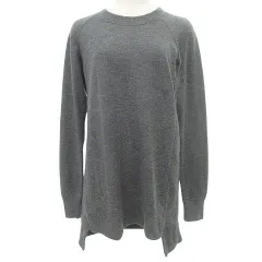 セオリー Theory ニット カットソー 長袖 クルーネック トップス S グレー