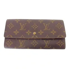 ルイヴィトン LOUIS VUITTON M61723 モノグラム ポシェット ポルトモネクレディ 長財布 茶 ブラウン ORG A1022