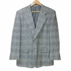 ニナリッチ NINA RICCI ムッシュ Monsieur テーラードジャケット ブレザー シングル 2B グレンチェック 総裏地 94 AB4 S相当 グレー系 ■GY09 Xのサムネイル