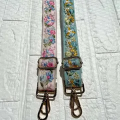 インド刺繍リボン　ショルダーストラップ　ショルダーベルト　スマホストラップ　ハンドメイド　＊No.40