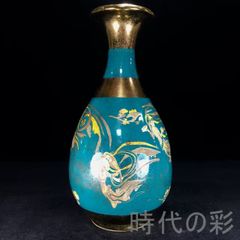 中国　古七宝琺瑯彩　龍文瓶　唐木台　時代箱付　V　9724 中国 古七宝琺瑯彩 龍文瓶 唐木台 時代箱付 V 9724 - メルカリ