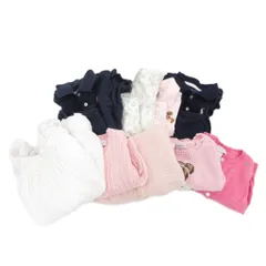 ラルフローレン RALPH LAUREN 9点セット Tシャツ カーディガン ニット 長袖 12M 18M 24M ピンク 白 ホワイト 紺 ネイビー /AE