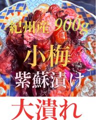 大潰れ　紀州産　小梅　紫蘇漬け900g  《梅干し》