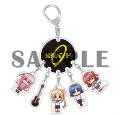 結束バンド　ロゴ オリジナル　ミニキャラアクリルチャーム  ぼっち・ざ・ろっく!  アニプレックス　購入特典　後藤ひとり　喜多郁代　山田リョウ　伊地知虹夏　G5