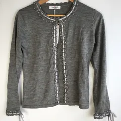 タグ付き ギャラリービスコンティ リボンカーディガ レディース 2 グレー 2901202511280009