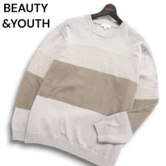 BEAUTY&YOUTH ユナイテッドアローズ 秋冬 ウール★ ボーダー カラーブロック セーター ニット Sz.XL メンズ 大きいサイズ