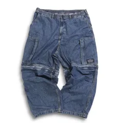 24AW★ GU × UNDERCOVER ジーユー × アンダーカバー 通年 デニム コンバーチブル ワイド カーゴ パンツ Sz.3XL メンズ