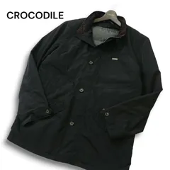 CROCODILE クロコダイル 秋冬 中綿 ダウン フェザー ライナー★ ジャケット コート Sz.LL メンズ 黒 大きいサイズ