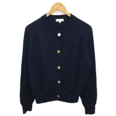 デミリー DEMYLEE カーディガン ニット クルーネック メリノウール S 紺 ネイビー 3810800019