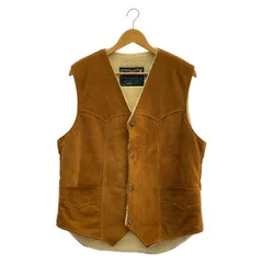 【中古】SCHOTT スエード レザーベスト サイズL 茶 裏ボア ショット[91]のサムネイル