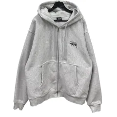 STUSSY フードジップアップ L