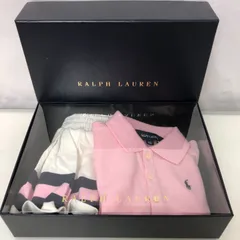 RALPH LAUREN キッズポロシャツ＋スカート上下セット 80cm ピンク SGKY10-7961