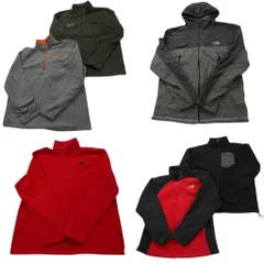 古着卸 まとめ売り ノースフェイス フリース 6枚セット (メンズ L ) バイカラー スタンドカラー ハーフジップ フーディー 中古 古着 NC8414