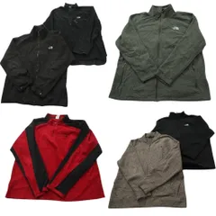 古着卸 まとめ売り ノースフェイス フリース 6枚セット (メンズ 2XL ) バイカラー ハーフジップ スタンドカラー 中古 古着 NC8404