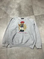 90s ポロ ラルフローレン ベア スウェット