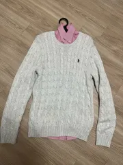 (M) ポロラルフローレン ケーブルニット セーター