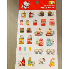 韓国　ダイソー　キティ ぷっくりシール ステッカー　サンリオ