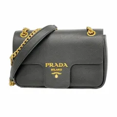 プラダ(Prada) プラダ ショルダーバッグ サフィアーノ レザー ブラック レディース