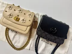 COACH フラワー装飾 ショルダーバッグ 2種