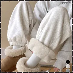  裏ボア スウェットパンツ あったかパンツ レディース カジュアル 裏起毛ジョガーパンツ ハイウエスト裏フリースロングパンツ 秋冬防寒ボトムス 着やせ ウエストゴム 韓国風 ストリート イージーパンツ厚手 暖かいパンツ着回し
