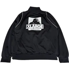 XLARGE エクストララージ トラックジャケット XL ゴリラロゴ 刺繍 ジップアップ 黒 ブラック