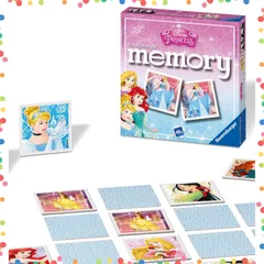 【特価商品】1 22312 ミニメモリー 対象年齢 プリンセス 3歳~ ディズニー 【ディズニーゲーム、神経衰弱ゲーム、絵合わせゲーム、知育ゲーム、カードゲーム、プレゼント（誕生日/クリスマス）】 Ravensburger（ラベンスバーガー）ボードゲーム