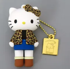 【中古】キーホルダー 7.ハローキティ(ヒョウ柄) 「Hello Kitty展-わたしが変わるとキティも変わる- シークレットマスコットチャームA」