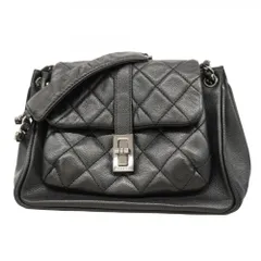 シャネル(Chanel) シャネル ショルダーバッグ 2.55 マトラッセ チェーンショルダー キャビアスキン ブラック レディース