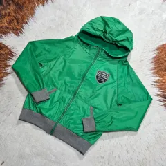 ヴィンテージ パッチ グリーン ウィンドブレーカー ジャケット