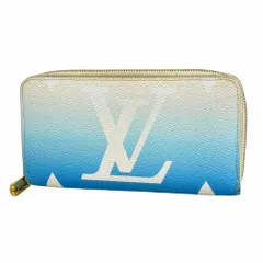 ルイ・ヴィトン(Louis Vuitton) ルイ・ヴィトン 長財布 バイザプール ジッピーウォレット M80360 ブルーレディース