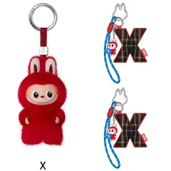 ラブブ イニシャル X ペンダント&チャーム(×2)セット THE MONSTER PIN FOR LOVE POP MART