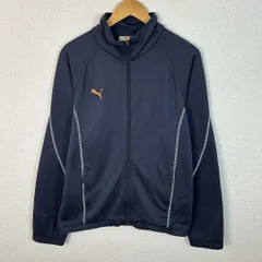 00s PUMA プーマ トラックジャケット ジャージ 刺繍ロゴ ネイビー Sサイズ メンズ 古着 スポーツMIX ストリート　Y2K