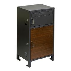 宅配ボックス 戸建 後付け ポスト 一体 郵便受け 2段 ♯ 05392cdb 