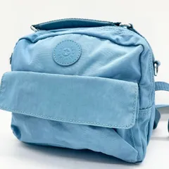 Kipling キプリング ショルダーバッグ ミニバッグ 水色 ナイロン