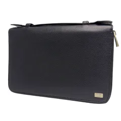 dunhill ダンヒル トラベルコンパニオン オーガナイザー ラウンドファスナー 長財布 トラベルケース セカンドバッグ アボリティーズ レザー ブラック