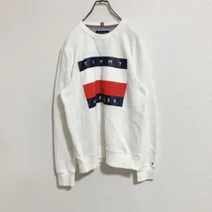 【ビッグロゴ】トミーヒルフィガー　スウェットトレーナー　白　S