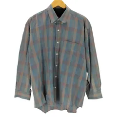 ユーズドフルギ USED古着 {{SPORTS ALSO CHANGE CLOTHES}} 日本製 レギュラーカラーチェックシャツ メンズ JPN:L