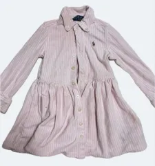 ポロラルフローレン ピンク ストライプ ONE PIECE 2t