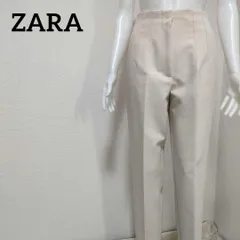 ザラ ZARA ハイウエストテーパードパンツ センタープレス ストレッチ