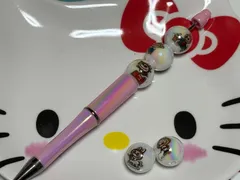 ラブブのビーズ5個付きボールペンセット