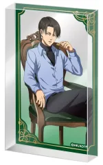 【中古】アクリルスタンド・アクリルパネル リヴァイ(等身) 「進撃の巨人 3 o’clock トレーディング 再生アクリルブロック」