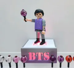 プレイモービル BTS + ARMY 照明が灯る小さなステージ